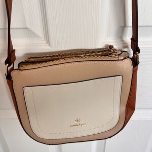 Nanette Lepore  Two-Tone Leather Crossbody Bag